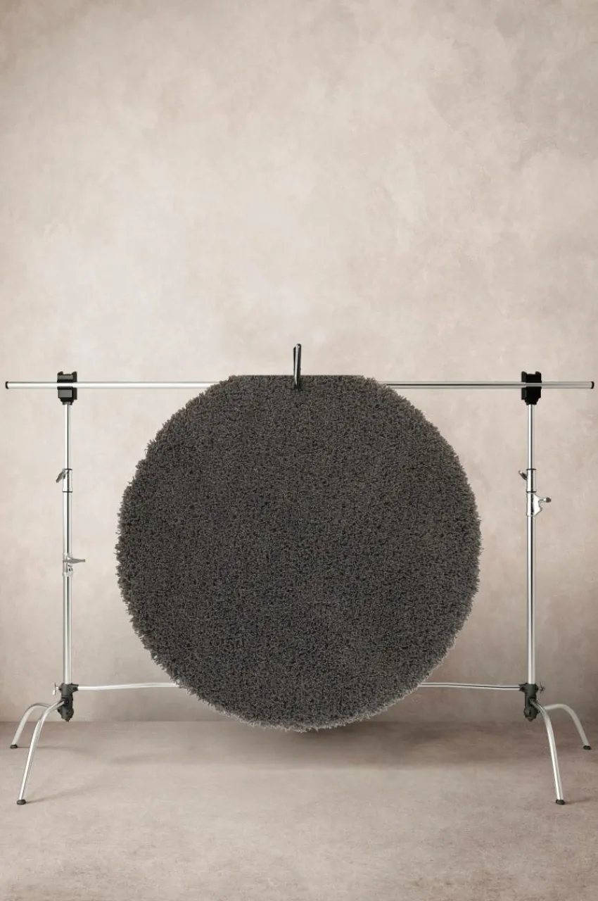 Lugg- & Ryamattor|Jotex ROMAN Luggmatta ø 120 Cm Svartbrun