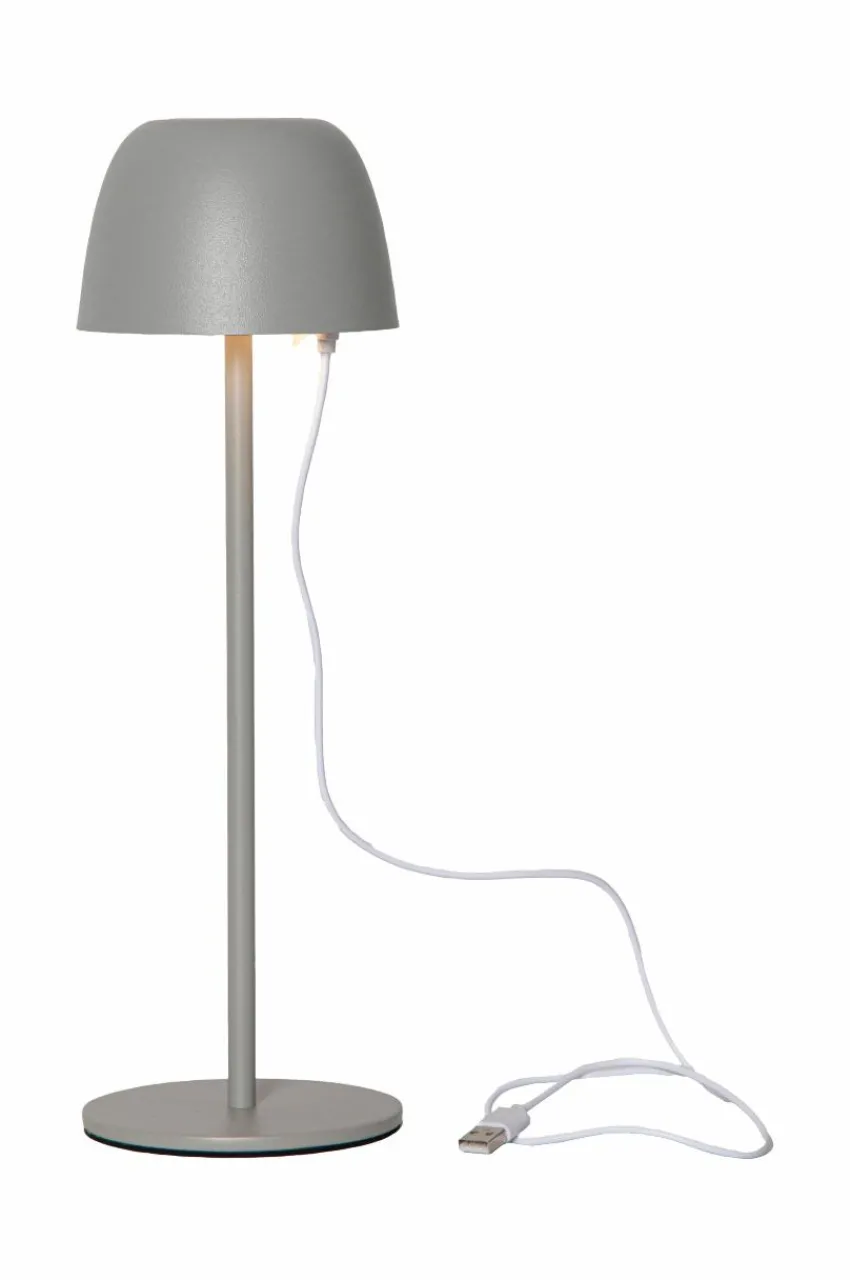 Utebelysning|Utebelysning|Jotex RONDA USB Uppladdningsbar Bordslampa Grey