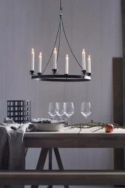 Julbelysning|Ljusstakar|Jotex ROSENDAL Ljuskrona Svart