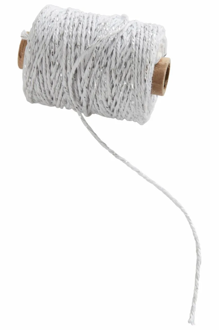 Presentpapper & Snöre|Juldekoration|Jotex ROSIE Dekorationssnöre - Längd 50 Meter Vit