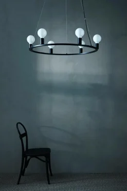 Taklampor|Kristallkronor & Takkronor|Jotex ROYAL Taklampa ø 80 Cm Svart