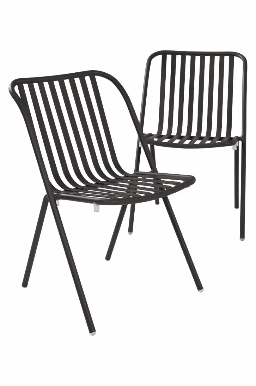 Utestolar & Utepallar|Utemöbler|Jotex ROYAN Utestol 2-pack Svart