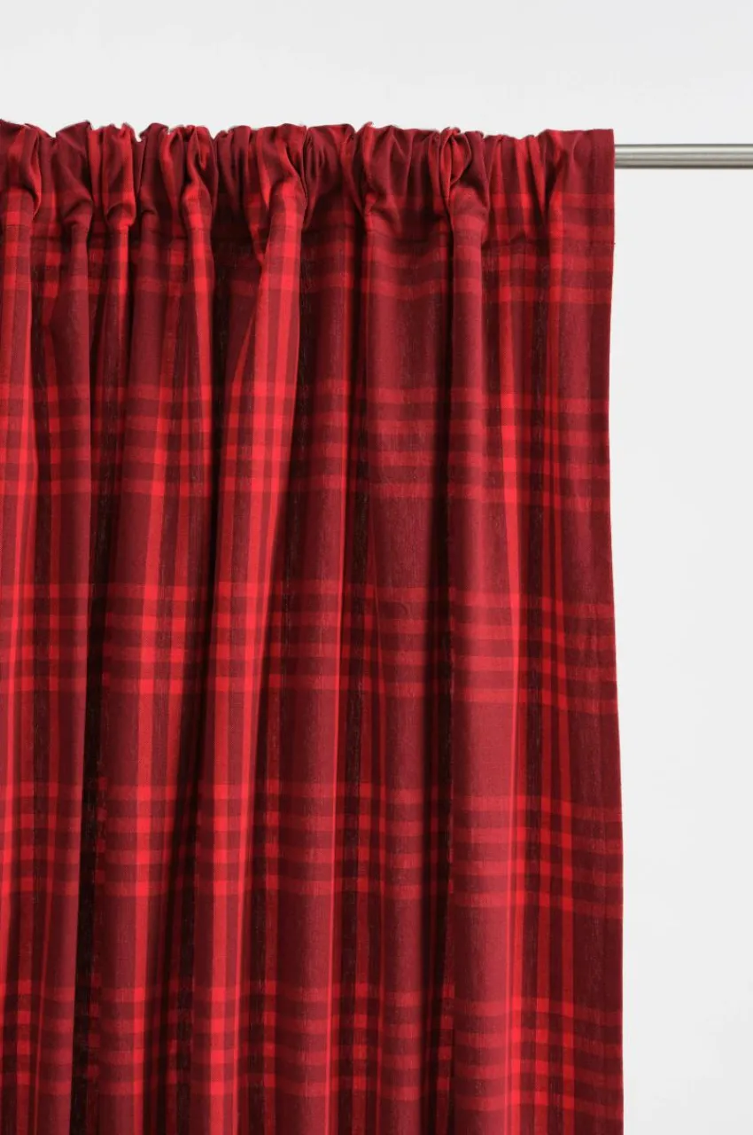 Julgardiner|Multifunktionsgardiner|Jotex RUBI Multifunktionsgardin 2-pack Röd