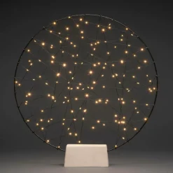 Julbelysning|Jotex Rund Metalldekoration 160 LED 64cm Svart