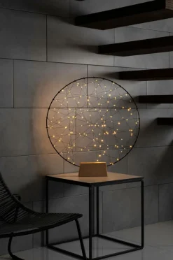 Julbelysning|Jotex Rund Metalldekoration 160 LED 64cm Svart
