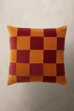 Prydnadskuddar & Fodral|Jotex RUTH CHECK Kuddfodral 50x50 Cm Brun/röd