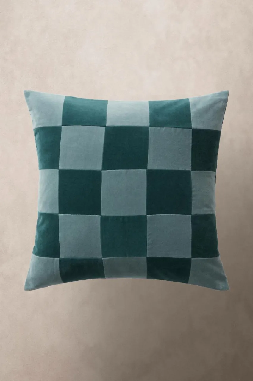 Prydnadskuddar & Fodral|Jotex RUTH CHECK Kuddfodral 50x50 Cm Blå/grön