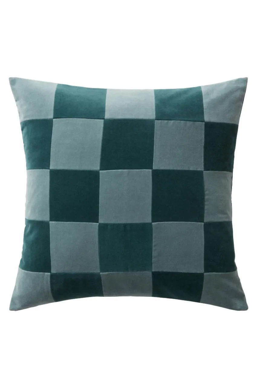 Prydnadskuddar & Fodral|Jotex RUTH CHECK Kuddfodral 50x50 Cm Blå/grön