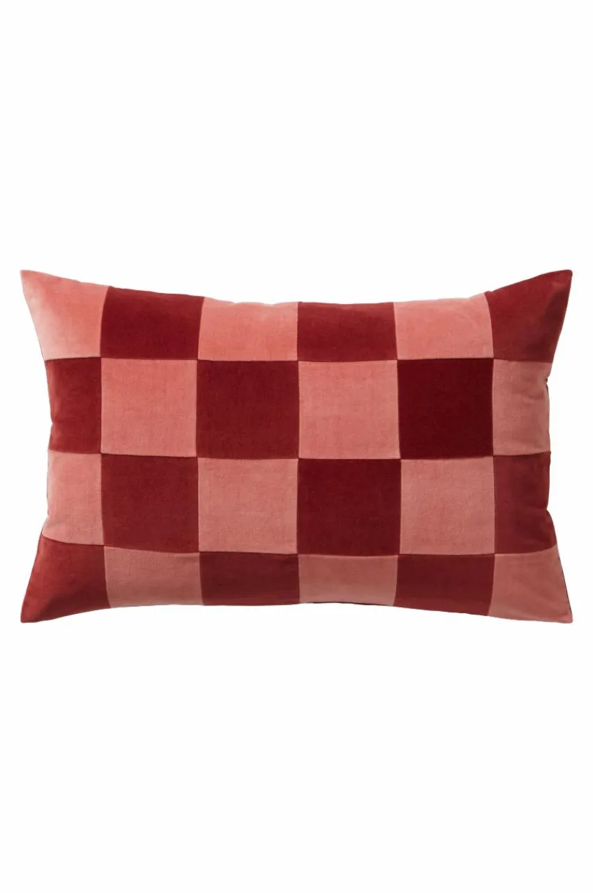 Prydnadskuddar & Fodral|Jotex RUTH CHECK Kuddfodral 60x40 Cm Rosa/röd