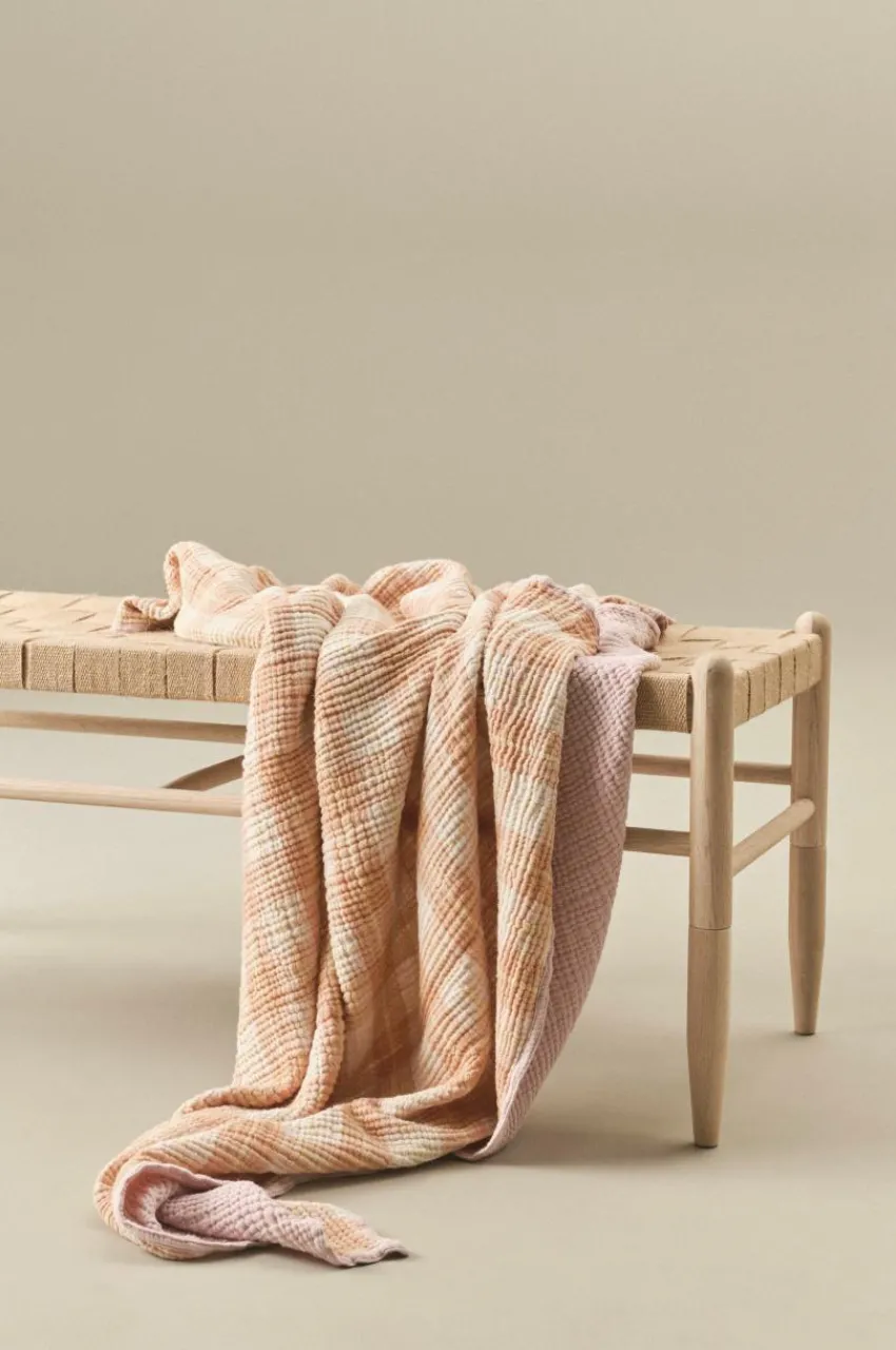 Plädar & Filtar|Jotex RUTHY Pläd 130x170 Cm Orange/rosa