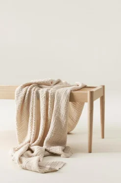 Plädar & Filtar|Jotex RUTHY Pläd 130x170 Cm Beige/blå