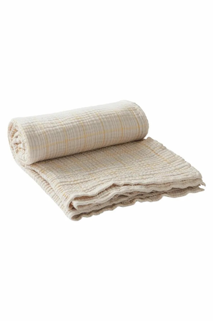 Plädar & Filtar|Jotex RUTHY Pläd 130x170 Cm Beige/blå