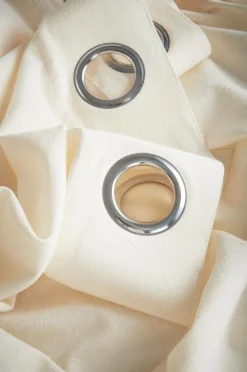 Öljettgardiner|Jotex SADIE öljettlängd 2-pack Naturvit