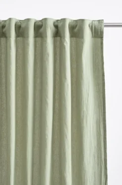 Öljettgardiner|Jotex SADIE öljettlängd 2-pack Salviagrön