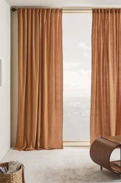 Multifunktionsgardiner|Jotex SADIE Multifunktionsgardin 2-pack Bränd orange