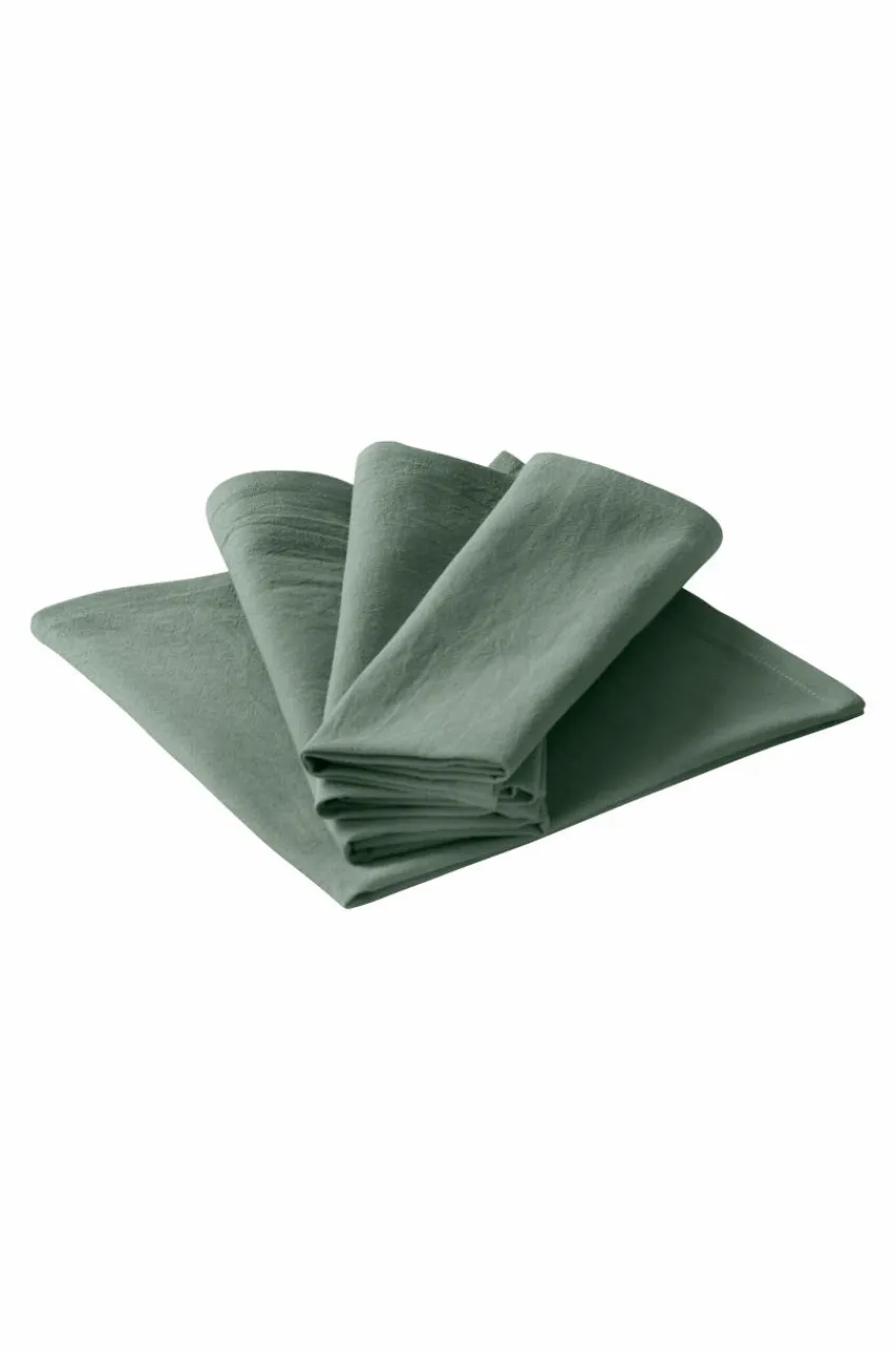 Servetter|Jotex SADIE Servett 4-pack Mörkgrön