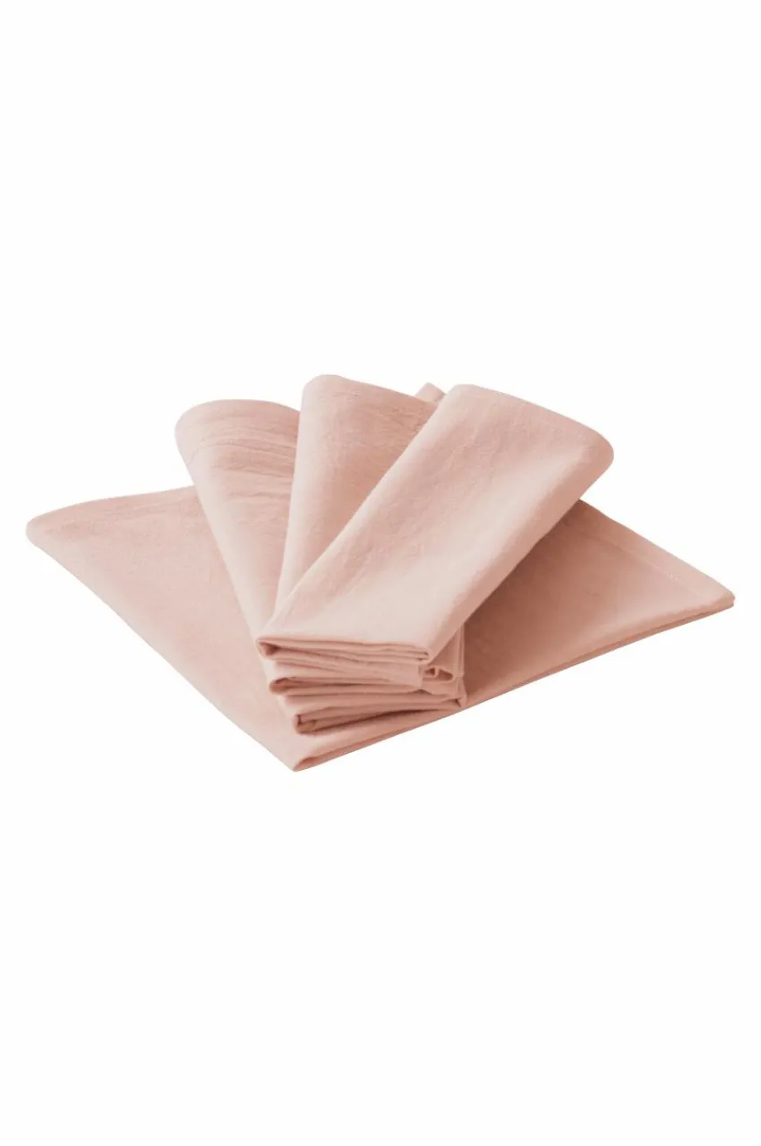 Servetter|Jotex SADIE Servett 4-pack Ljusrosa