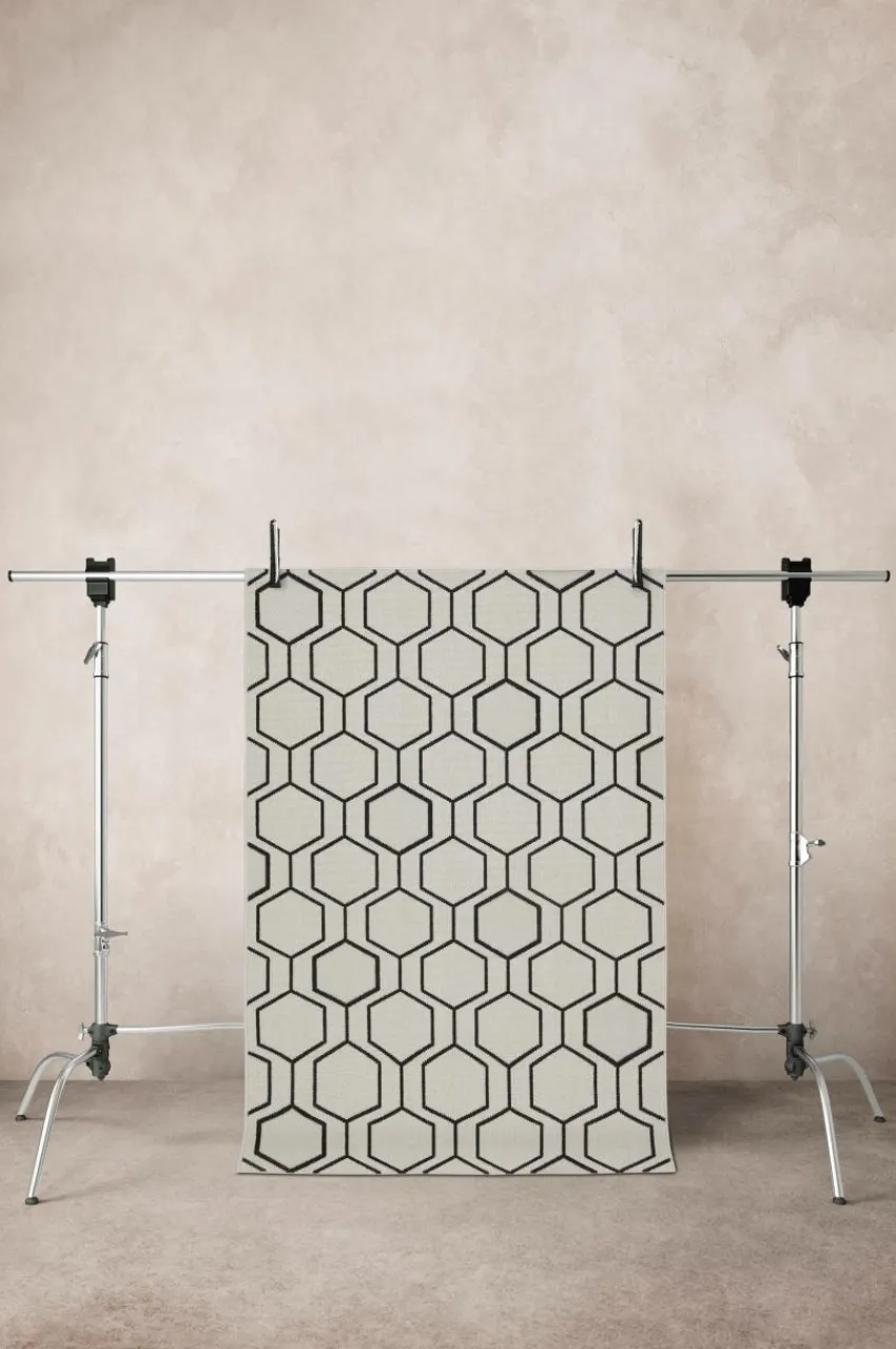 Utomhusmattor|Utomhusmattor|Jotex SAN DONA Utomhusmatta Beige/svart