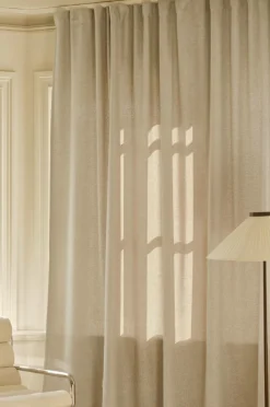 Multifunktionsgardiner|Jotex SANDY Bouclégardin 1 Längd Extra Bred Beige