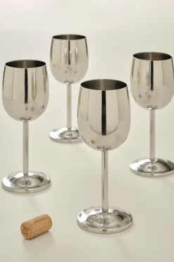 Juldukning|Glas|Jotex SARAI Vinglas 4-pack Silver