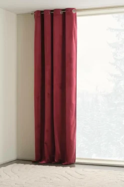 Julgardiner|Öljettgardiner|Jotex SAVANNAH öljettgardin - 1 Längd Röd