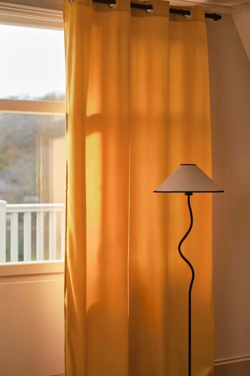 Julgardiner|Öljettgardiner|Jotex SAVANNAH öljettgardin - 1 Längd Gul