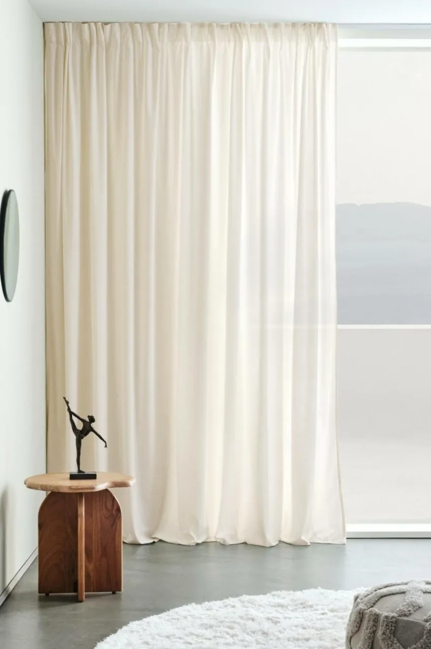Julgardiner|Sammetsgardiner|Jotex SAVANNAH Multifunktionsgardin 1 Längd - Extra Bred Vit