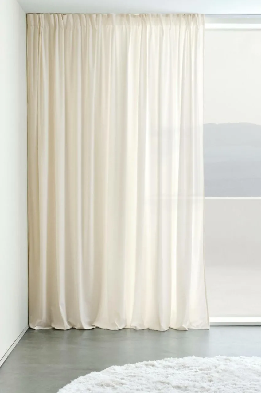 Julgardiner|Sammetsgardiner|Jotex SAVANNAH Multifunktionsgardin 1 Längd - Extra Bred Vit