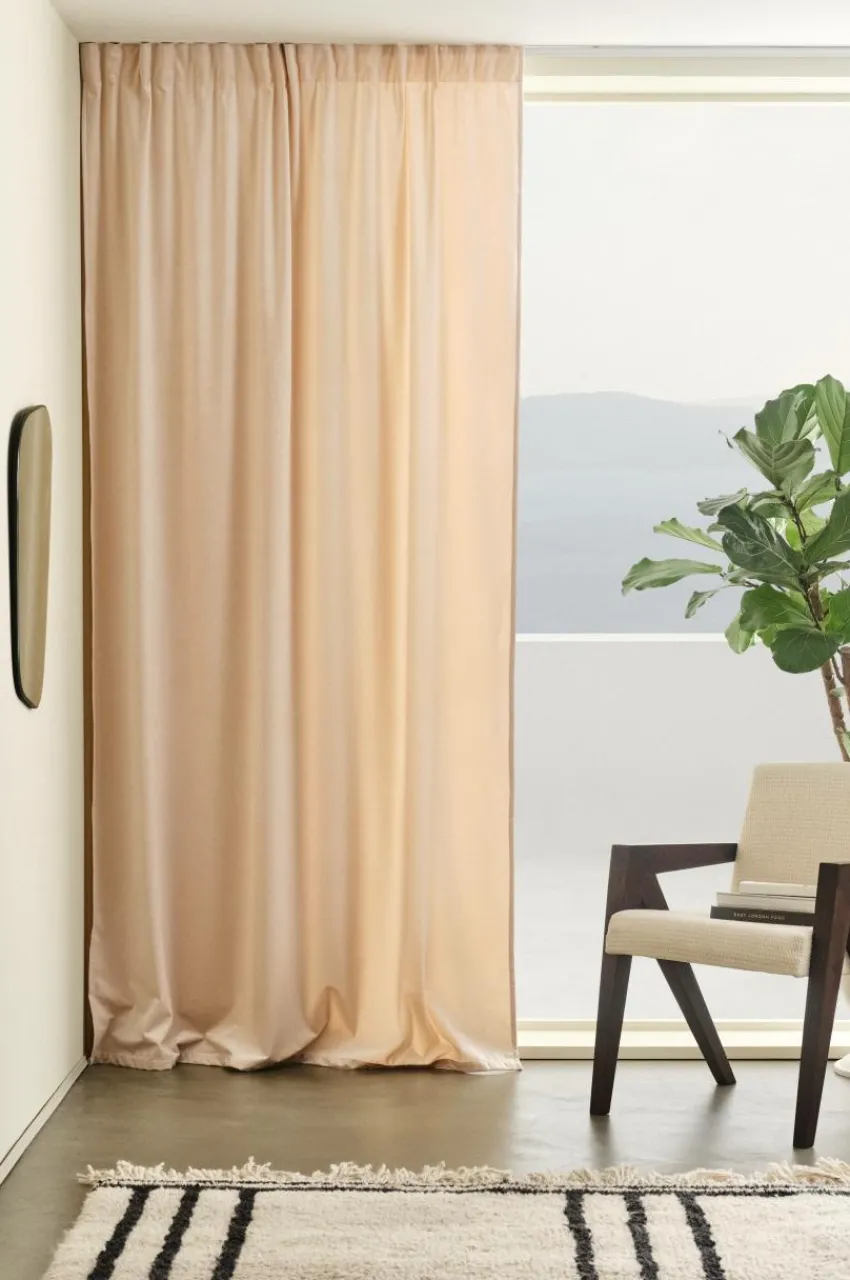 Sammetsgardiner|Multifunktionsgardiner|Jotex SAVANNAH Multifunktionsgardin - 1 Längd Ljus beige