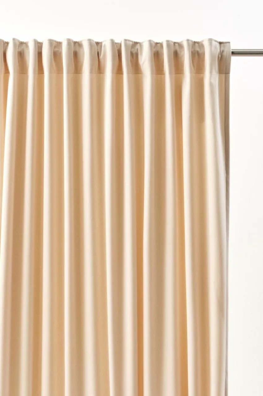 Sammetsgardiner|Multifunktionsgardiner|Jotex SAVANNAH Multifunktionsgardin - 1 Längd Ljus beige