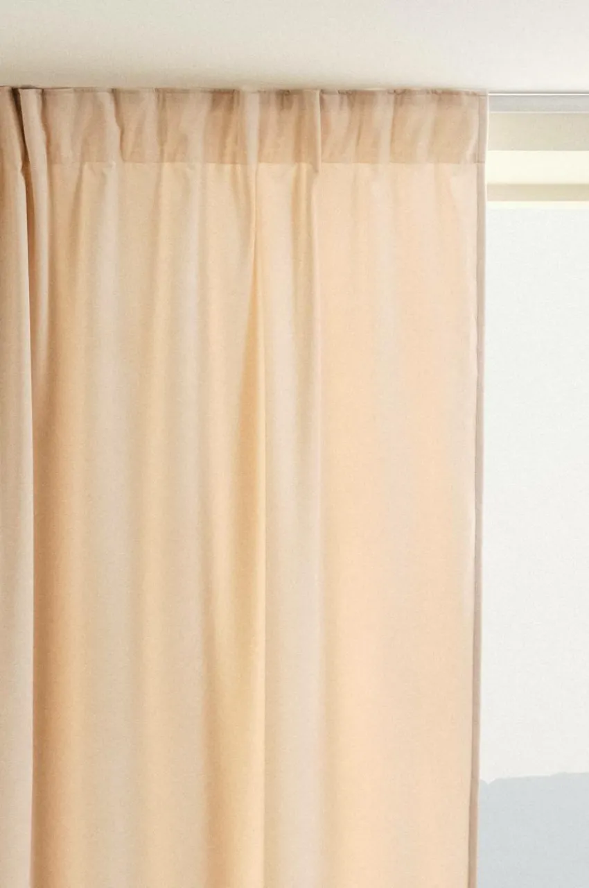 Sammetsgardiner|Multifunktionsgardiner|Jotex SAVANNAH Multifunktionsgardin - 1 Längd Ljus beige