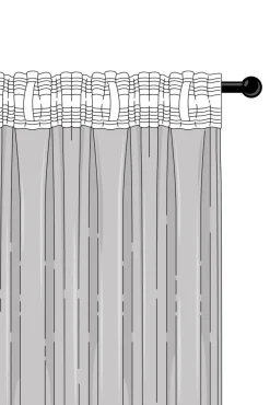 Sammetsgardiner|Multifunktionsgardiner|Jotex SAVANNAH Multifunktionsgardin - 1 Längd Brun