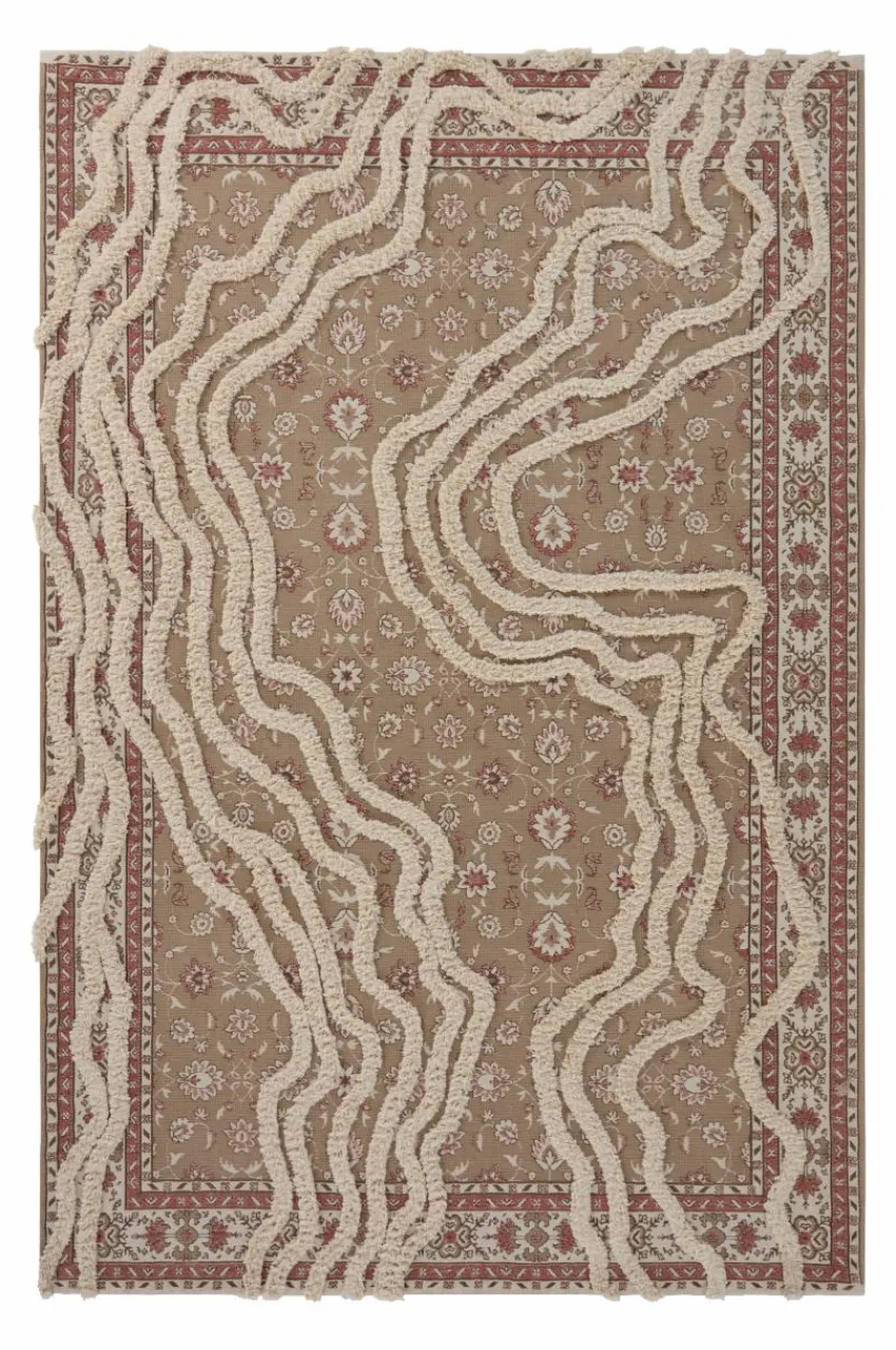 Bomulls- & Trasmattor|Jotex SCALA Bomullsmatta 160x230 Cm Beige/multi