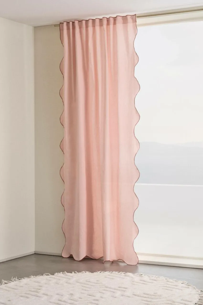 Barngardiner|Jotex SCALINA Multifunktionsgardin 1 Längd Extra Bred Ljusrosa