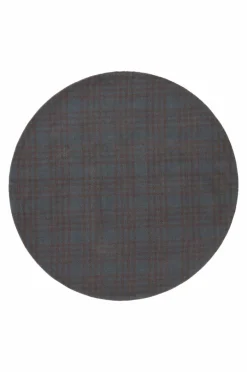 Återvunna Mattor|Slätvävda Mattor|Jotex SCOTT Slätvävd Matta ø 110 Cm Grön/brun