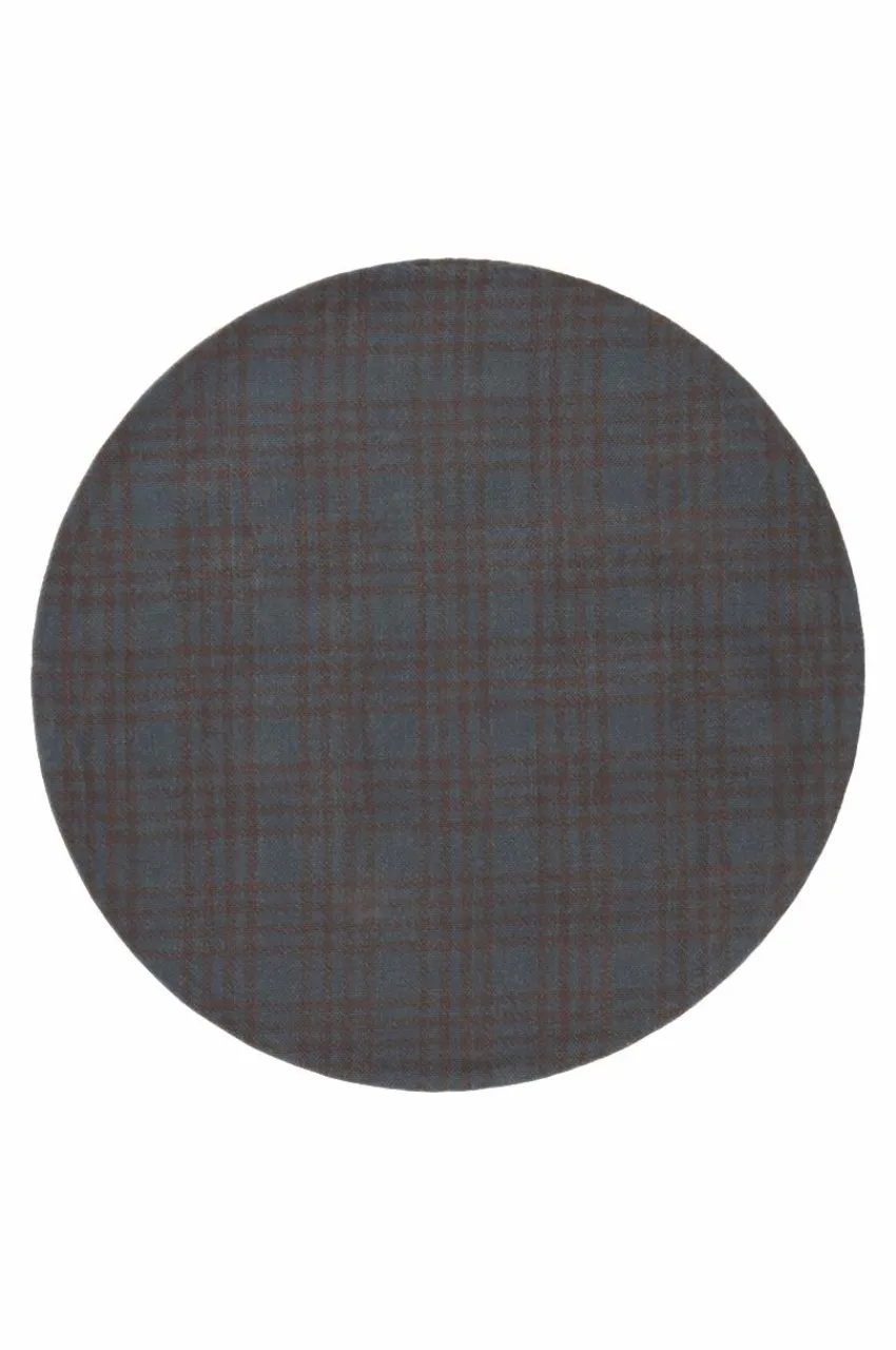 Återvunna Mattor|Slätvävda Mattor|Jotex SCOTT Slätvävd Matta ø 110 Cm Grön/brun