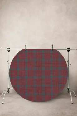 Återvunna Mattor|Slätvävda Mattor|Jotex SCOTT Slätvävd Matta ø 110 Cm Grön/röd