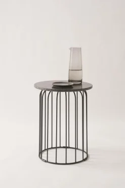 Bord|Jotex SEABROOK Sidobord ø 40 Cm Svart