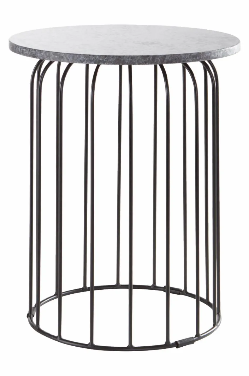 Bord|Jotex SEABROOK Sidobord ø 40 Cm Svart
