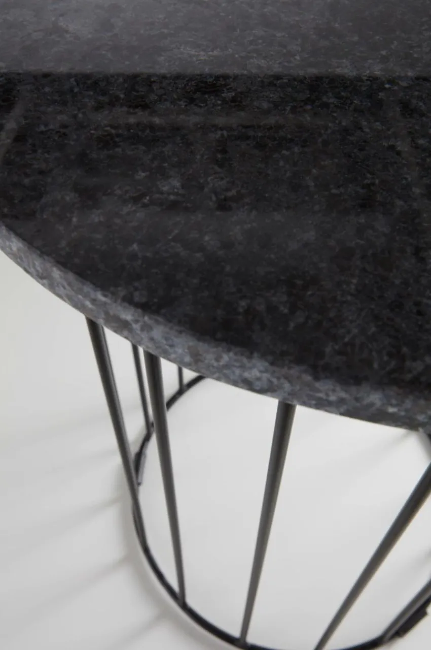 Bord|Jotex SEABROOK Sidobord ø 40 Cm Svart