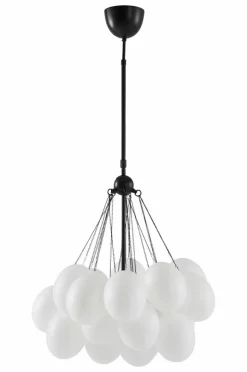 Taklampor|Kristallkronor & Takkronor|Jotex SEATON 21 Taklampa Svart