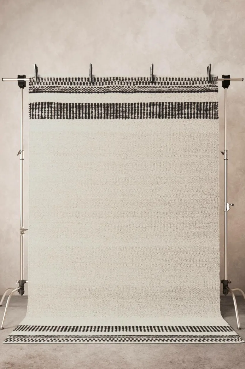 Jutemattor|Jotex SENA Jutematta 200x300 Cm Naturvit/svart