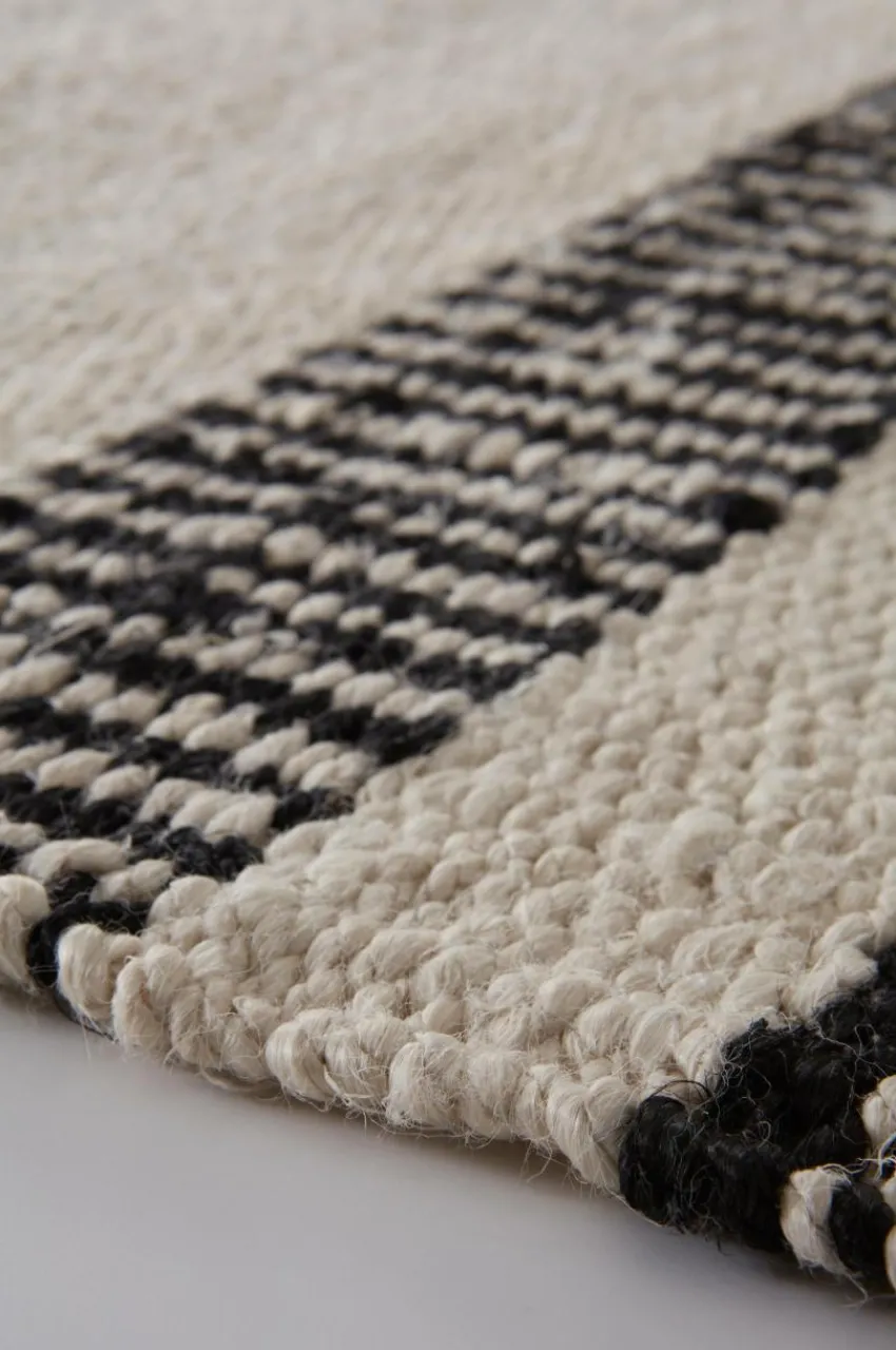 Jutemattor|Jotex SENA Jutematta 200x300 Cm Naturvit/svart