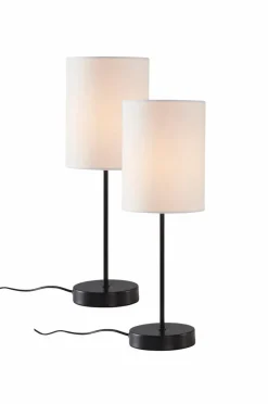 Bordslampor|Jotex SETH Bordslampa 2-pack Svart/vit