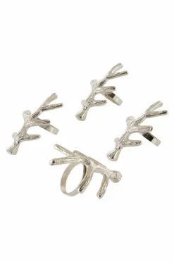 Kökstillbehör|Juldukning|Jotex SHILOH Servettring 4-pack Silver