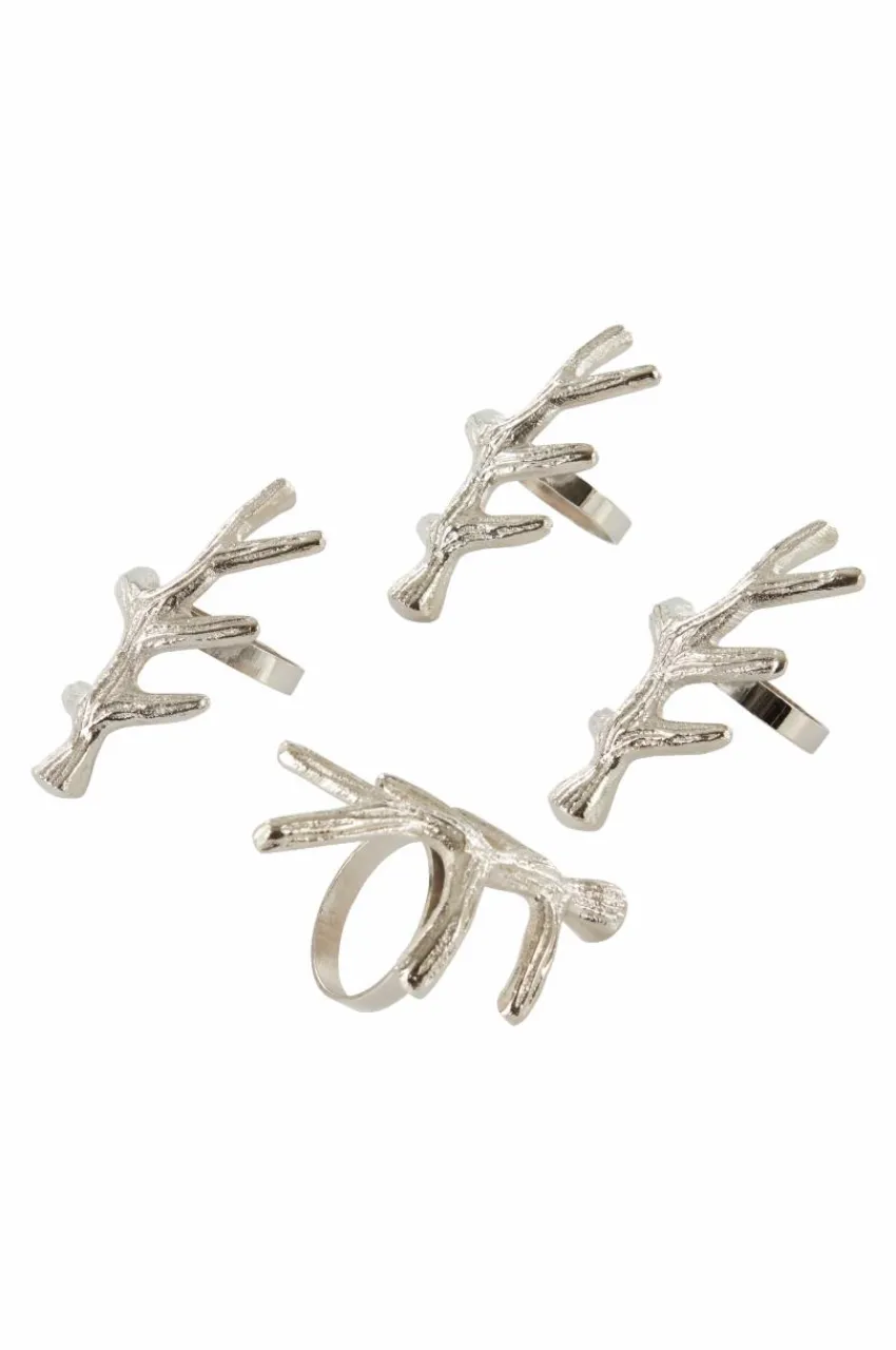 Kökstillbehör|Juldukning|Jotex SHILOH Servettring 4-pack Silver
