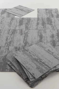 Trappstegsmattor|Dörrmattor|Jotex SHORELINE Textilplatta Heltäckningsmatta 20-pack Grå