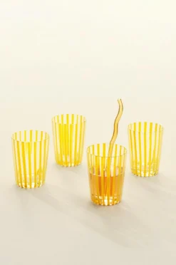 Glas|Jotex SIA Glas 4-pack Transparent/gul