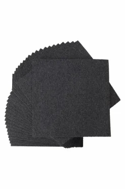 Trappstegsmattor|Dörrmattor|Jotex SIERRA TILE Textilplatta Heltäckningsmatta 20-pack Mörkgrå