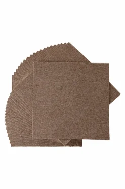 Trappstegsmattor|Dörrmattor|Jotex SIERRA TILE Textilplatta Heltäckningsmatta 20-pack Brun